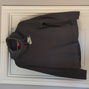 Black Cropped Hooded Nike Sweatshirt Women's Medium Black Nike Sweatshirt Hoodie